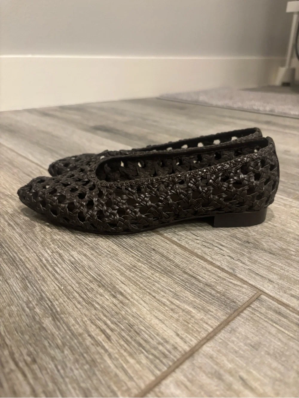 Madewell The Ruth Ballet Flat in Woven Leather